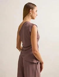 Willow Asymmetrical Tuck Top