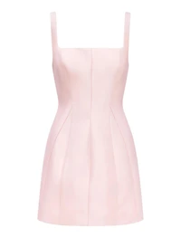 Kaitlyn Structured Satin Mini Dress