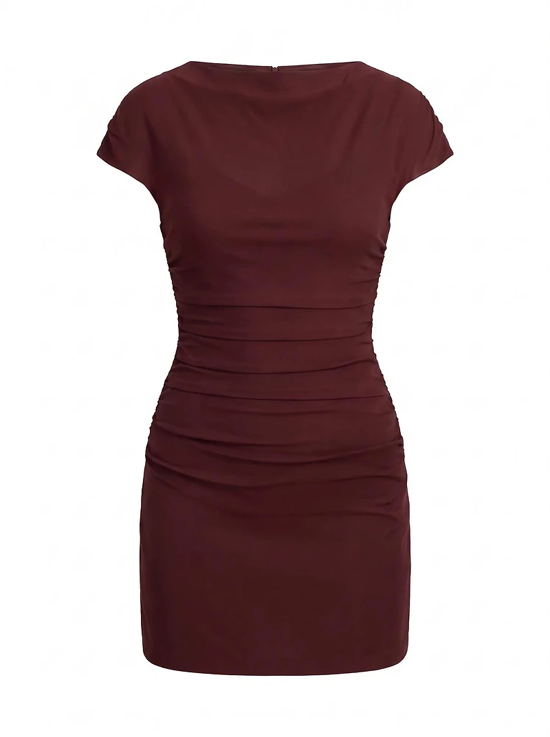 Vivianna Mesh Overlay Mini Dress