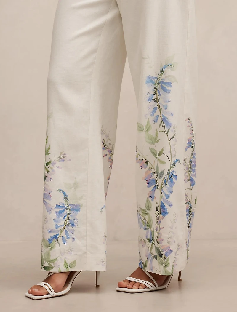 Soleil Floral Placement Print Pant