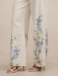 Soleil Floral Placement Print Pant