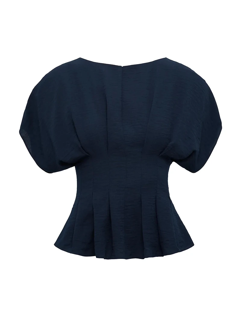 Wren Pleat Detail Top