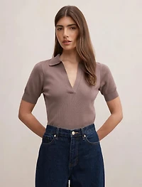 Gia Knit Polo Top