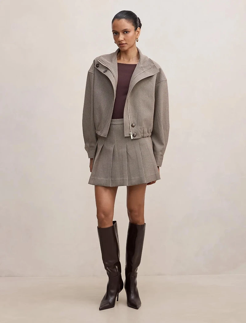 Hazel Petite Funnel Neck Jacket