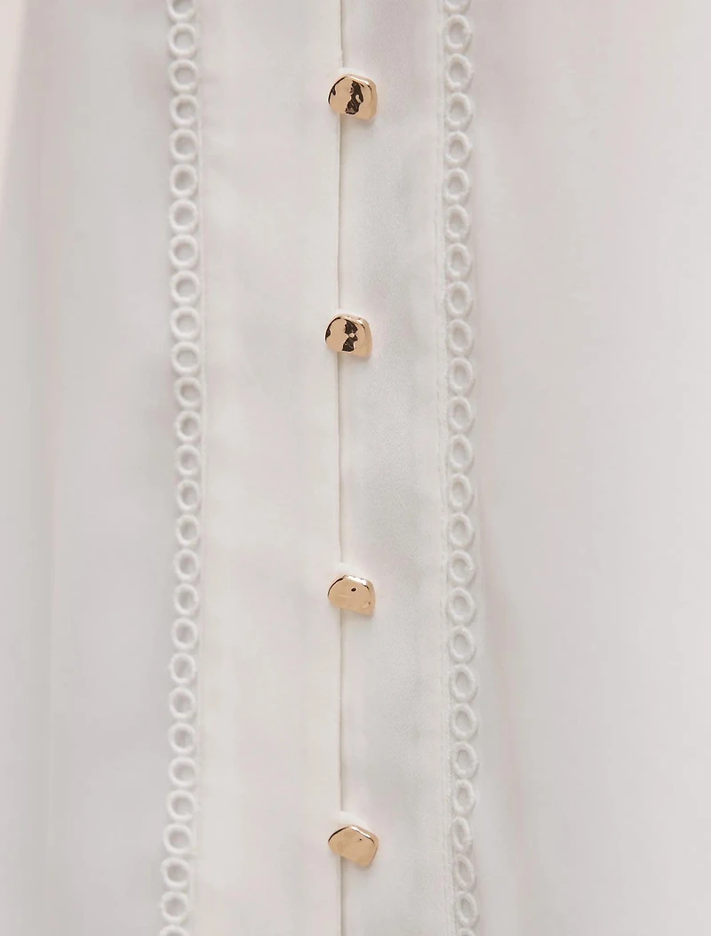 Jennie Flutter Sleeve Blouse