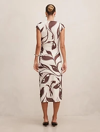 Emery Mesh Ruched Dress