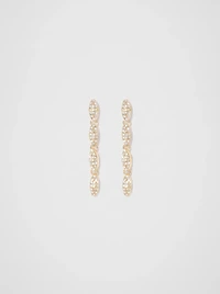 Polly Pave Drop Earring