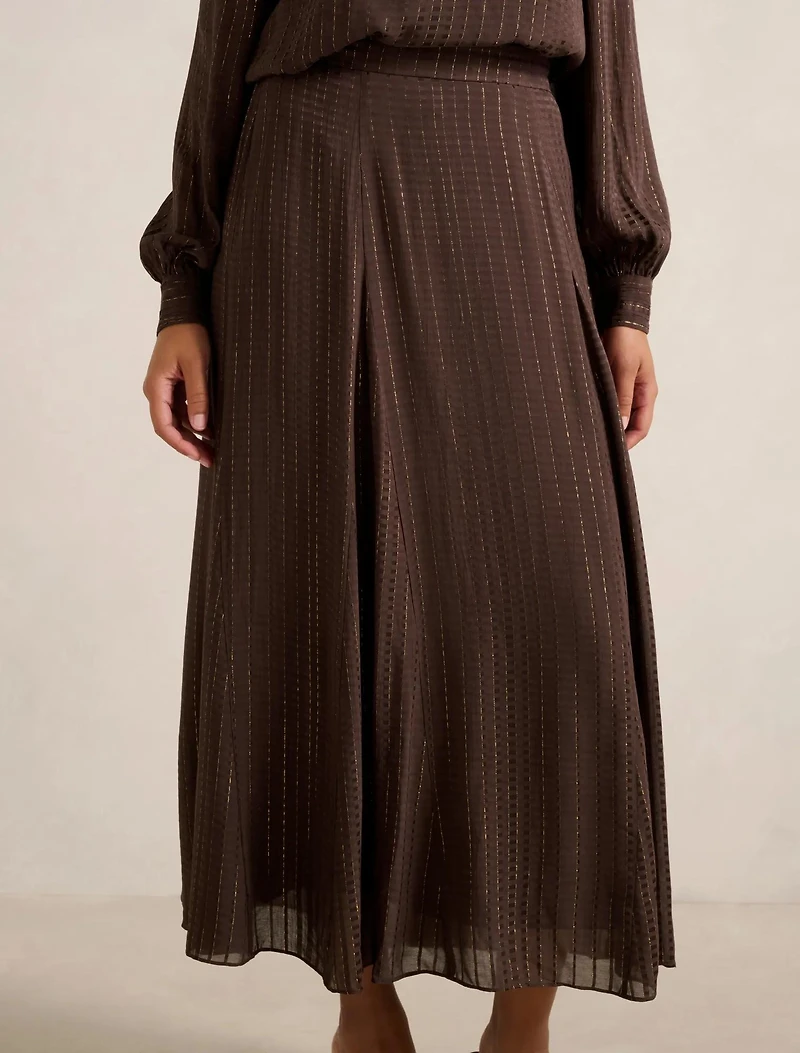 Preslee Godet Midi Skirt