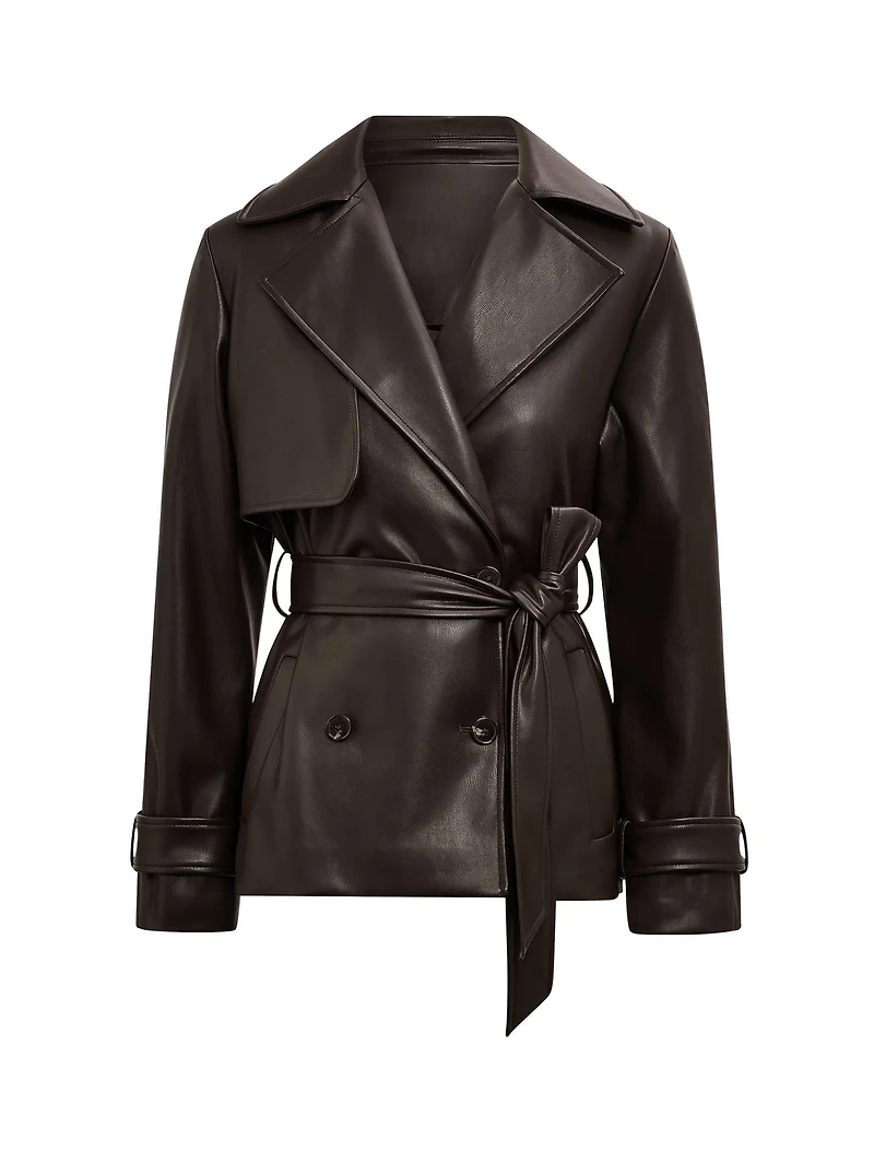 Payton Short PU Trench