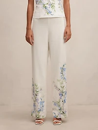 Soleil Floral Placement Print Pant