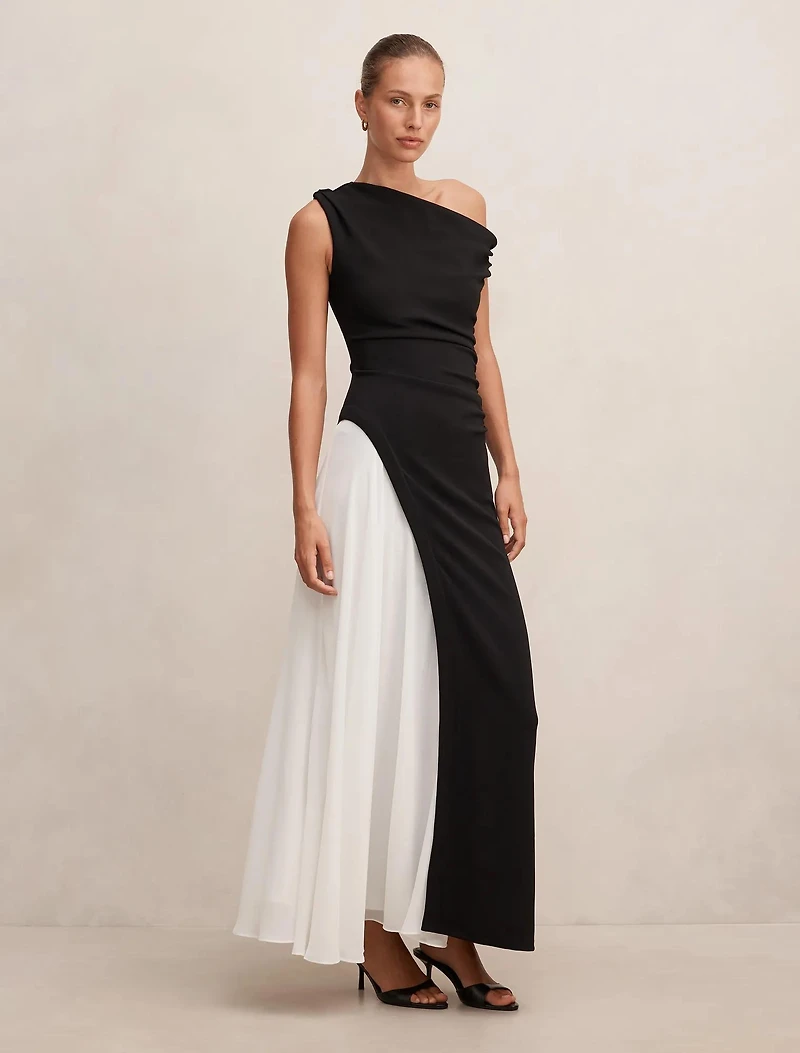 Camille Off Shoulder Contrast Maxi