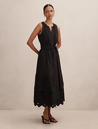 Dahlia Petite Embroidered Midi