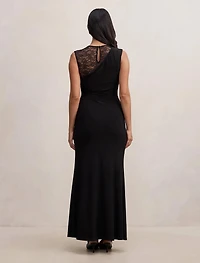Lena Asym Lace Midi Dress