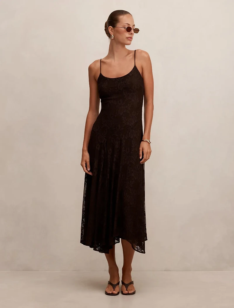 Victoria Lace Midi Dress