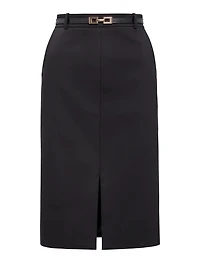 Lucy Belted Pencil Skirt