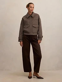 Kaylee Check Cropped Jacket