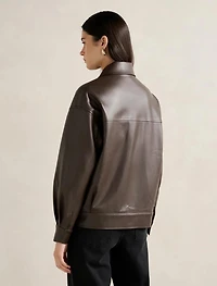 Maxine Vegan Leather Bomber