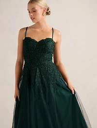 Kaia Tulle Strappy Gown