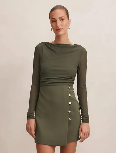 Isadora 2-in-1 Tailored Mini Dress