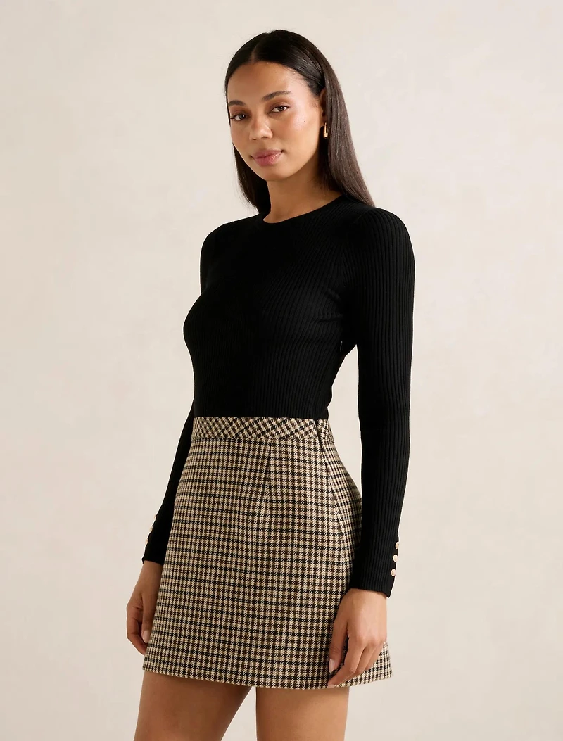 Aisha 2-in-1 Knit Mini Dress
