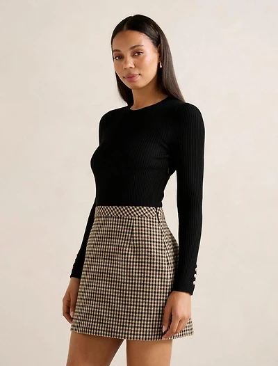 Aisha 2-in-1 Knit Mini Dress