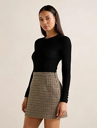 Aisha 2-in-1 Knit Mini Dress