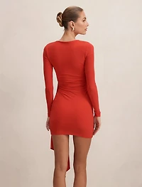 Susie Draped Jersey Mini Dress
