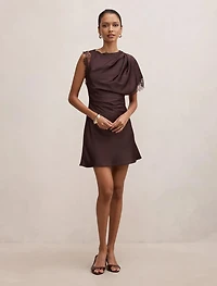 Giselle Petite Satin Lace Mini