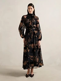 Janelle Velvet Burnout Maxi Dress
