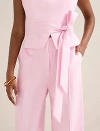 Posey Petite Linen Wide Leg Pant