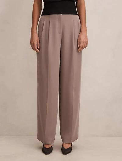 Julia Pleated Waist Wide Leg Pants