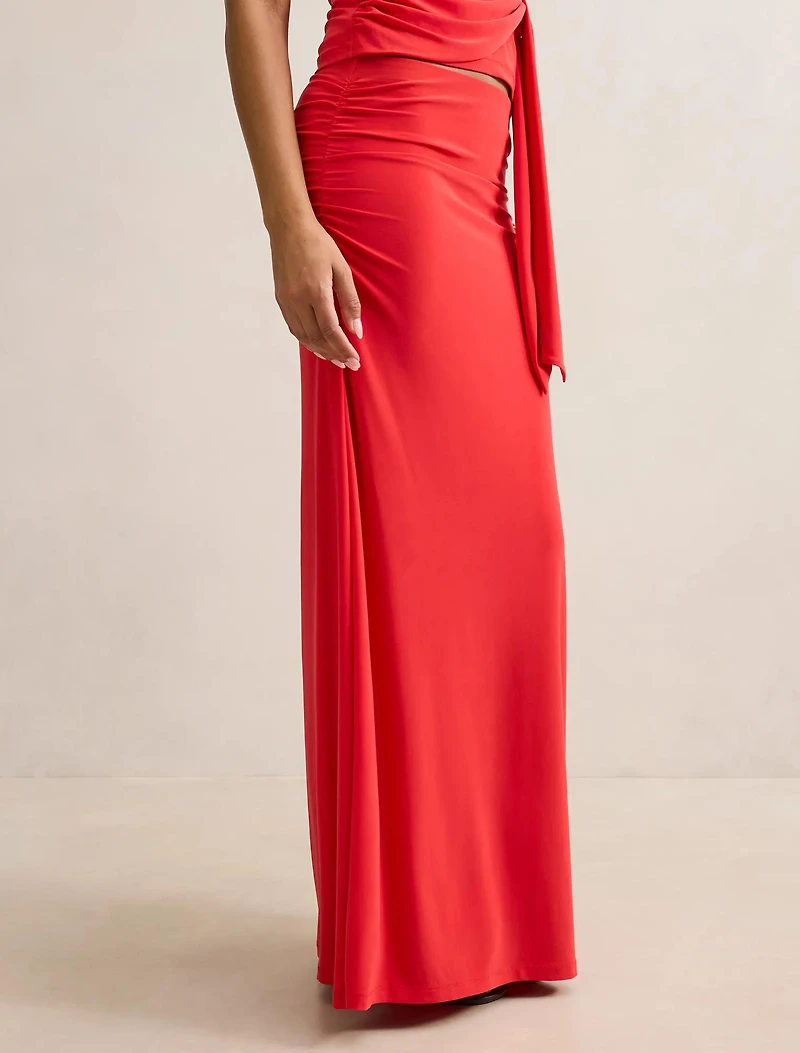 Mimi Flute Maxi Skirt