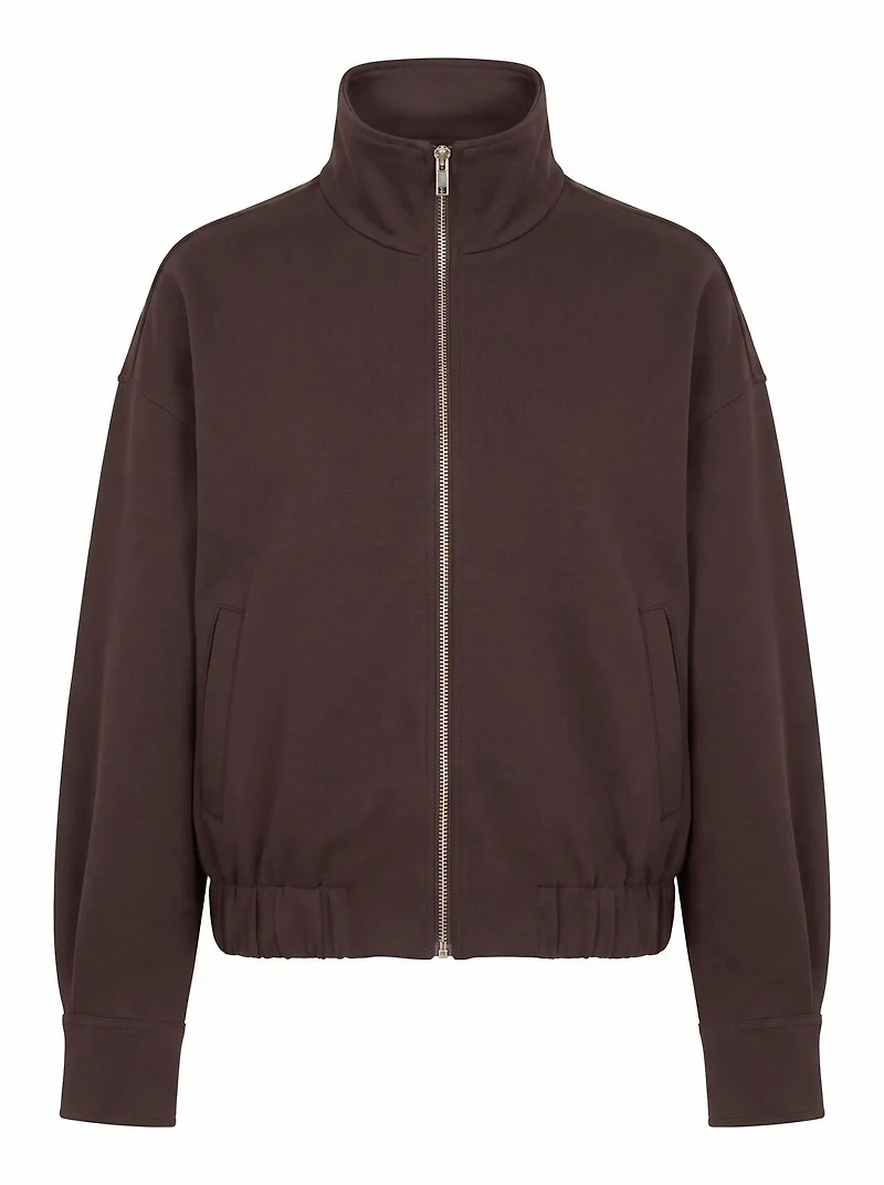 Jenna Twill Funnel Neck Jacket