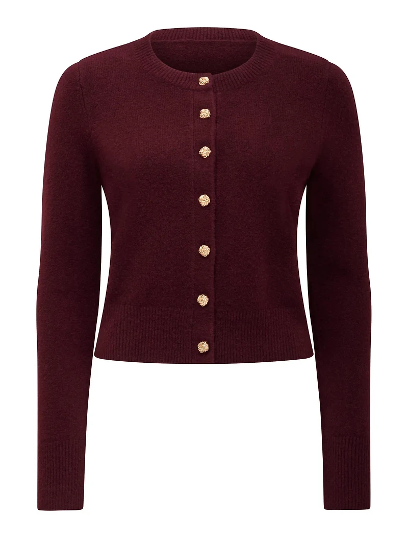 May Petite Crew Neck Cardigan