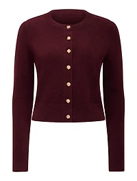 May Petite Crew Neck Cardigan