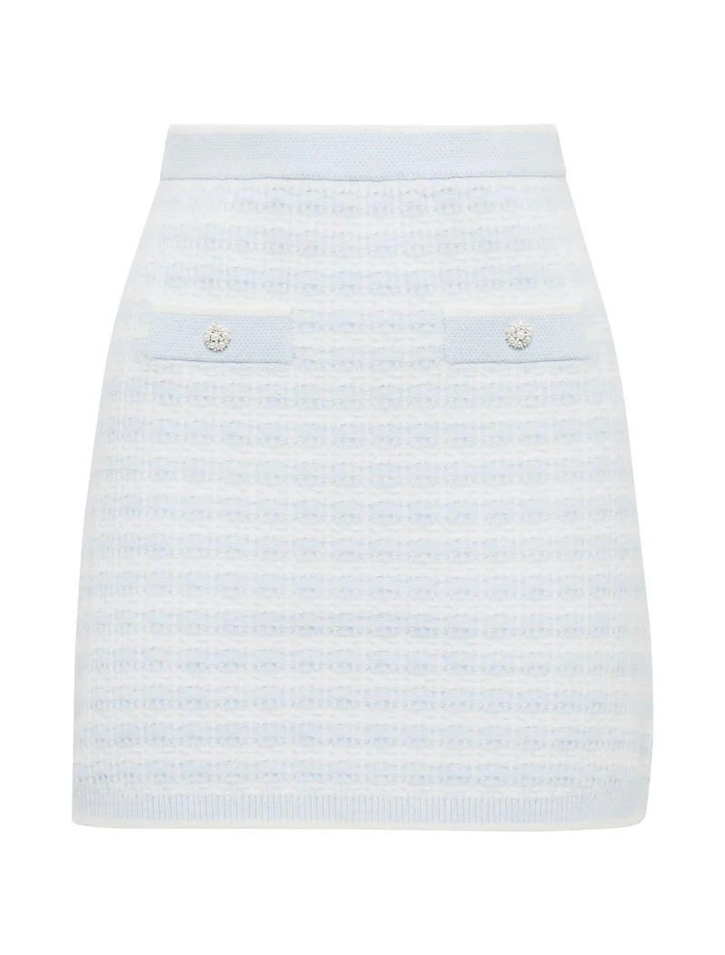 Isla Check Knit Skirt