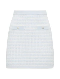 Isla Check Knit Skirt
