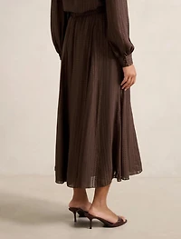 Preslee Godet Midi Skirt