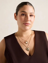 Signature Miriam Molten Stone Drop Necklace