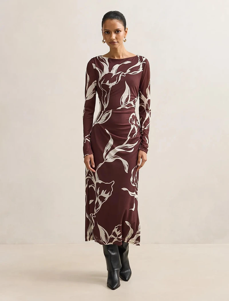 Ally Petite Long Sleeve Midi