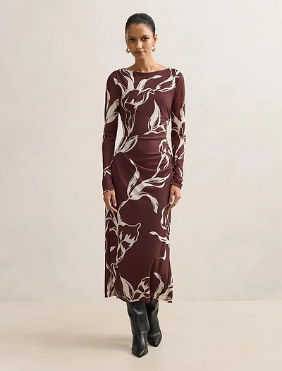 Ally Petite Long Sleeve Midi