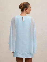 Irena Sheer Cape Mini Dress