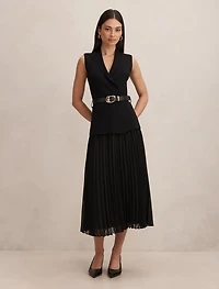 Bianca Woven Mix Knit Dress