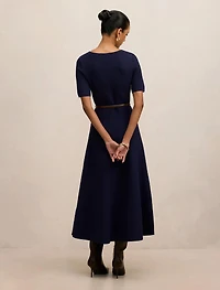 Celia Petite Short Sleeve Midi Dress