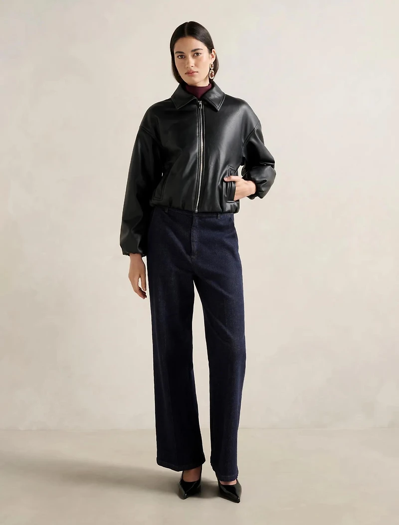 Mattie Cropped Bomber Jacket