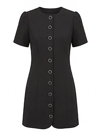 Elinda Button Up Mini Dress