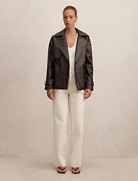 Payton Short PU Trench