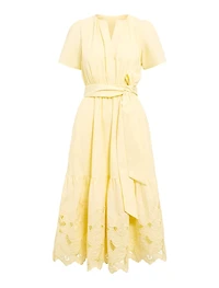 Charlotte Petite Embroidered Midi