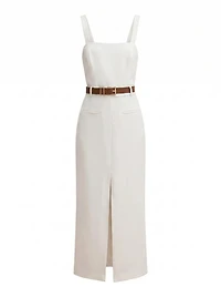 Sara Petite Tailored Column Midi