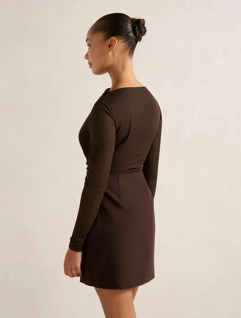 Isadora 2-in-1 Tailored Mini Dress